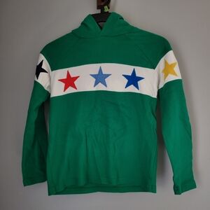 Mini Boden Hooded Shirt Sweatshirt Unisex Green